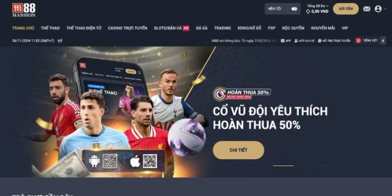 M88 được ưa thích nhất